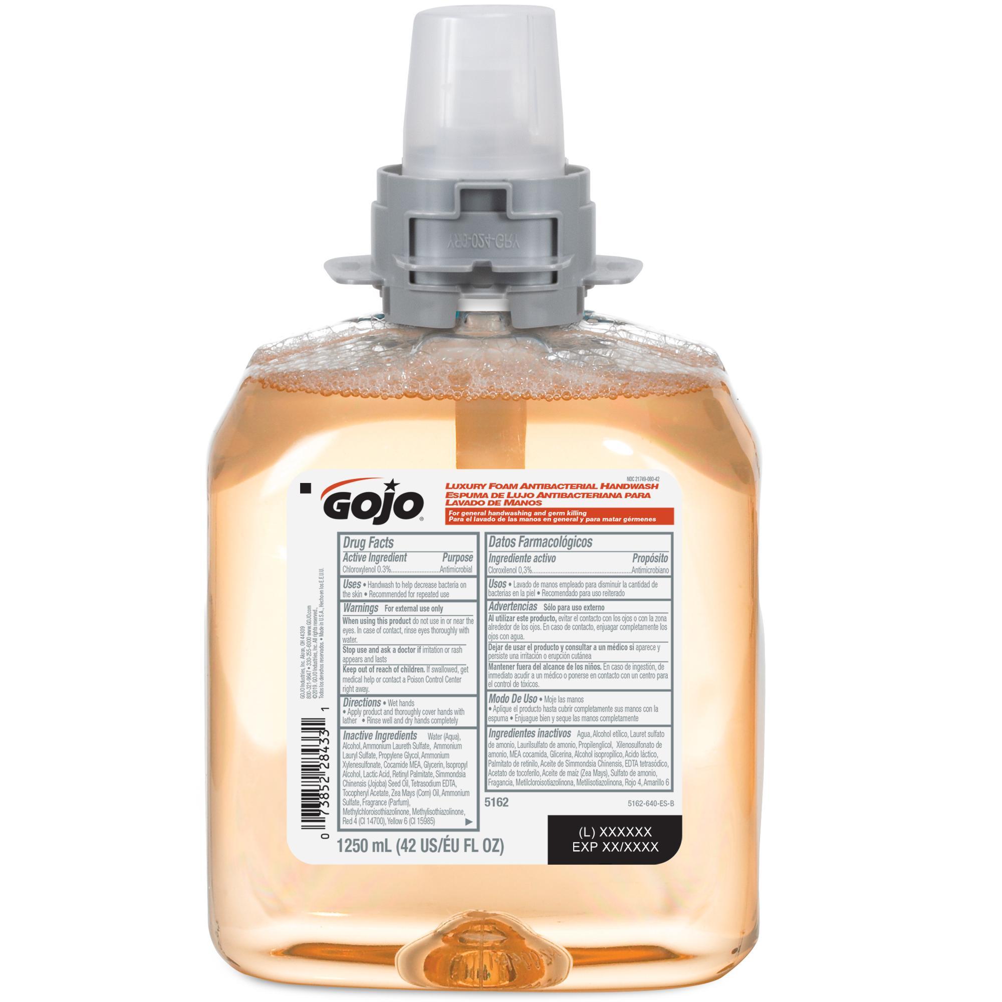 GOJO® 7220-04 RICH PINK™ PRO™ TDX™ Antibacterial Lotion Soap, 2000 mL Nominal, Cartridge Package, Lotion Form, Floral Odor/Scent, Pink