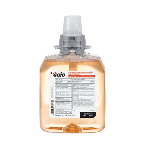 GOJO® 8712-04 ADX-7™ Antibacterial Handwash, 700 mL Nominal, Dispenser Refill Package, Foam Form, Plum Citrus Odor/Scent, Clear/Purple