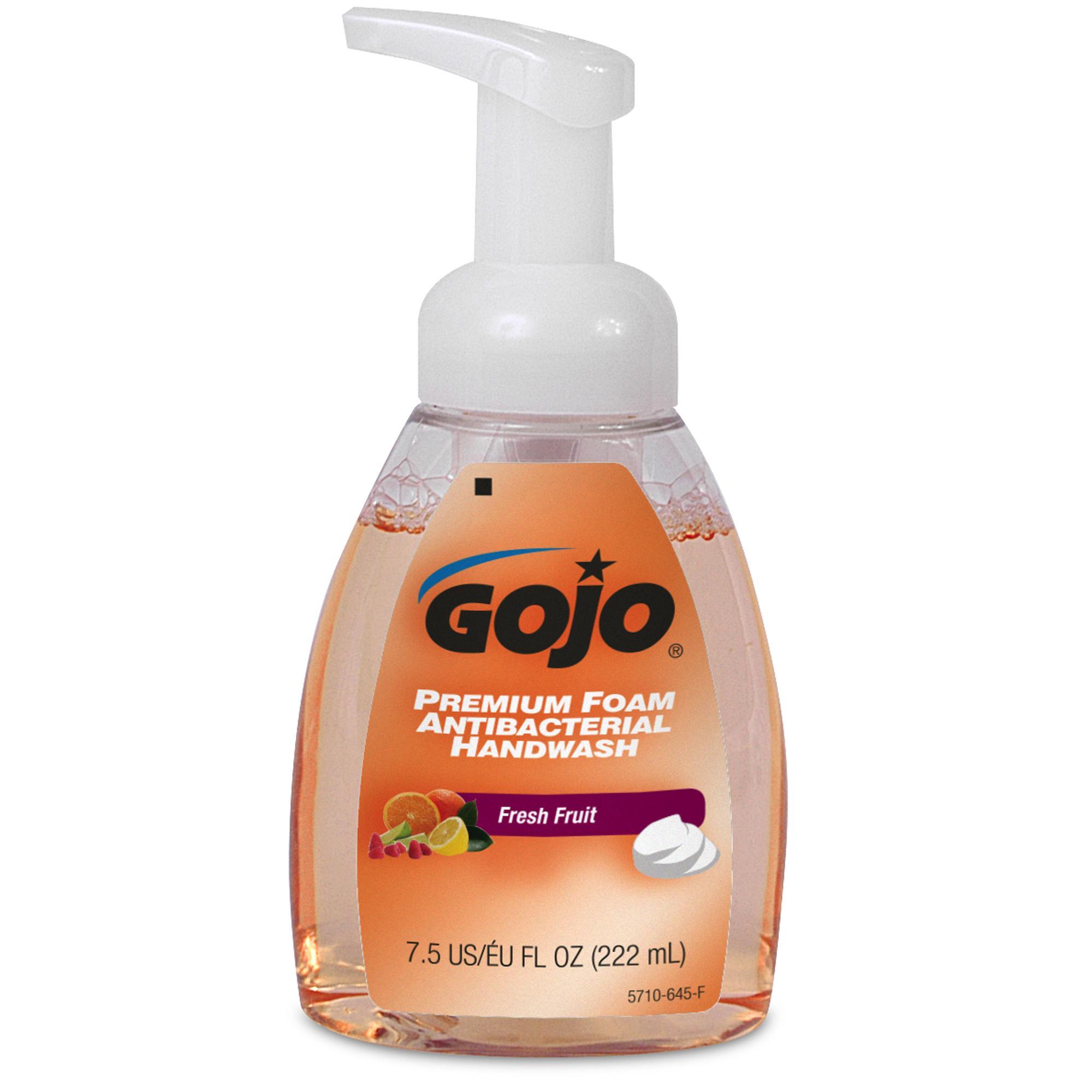 GOJO&reg; 9127-12 Gold and Klean Antimicrobial Lotion Soap, 800 mL Nominal, Cartridge Package, Liquid Form, Floral Odor/Scent, Pink