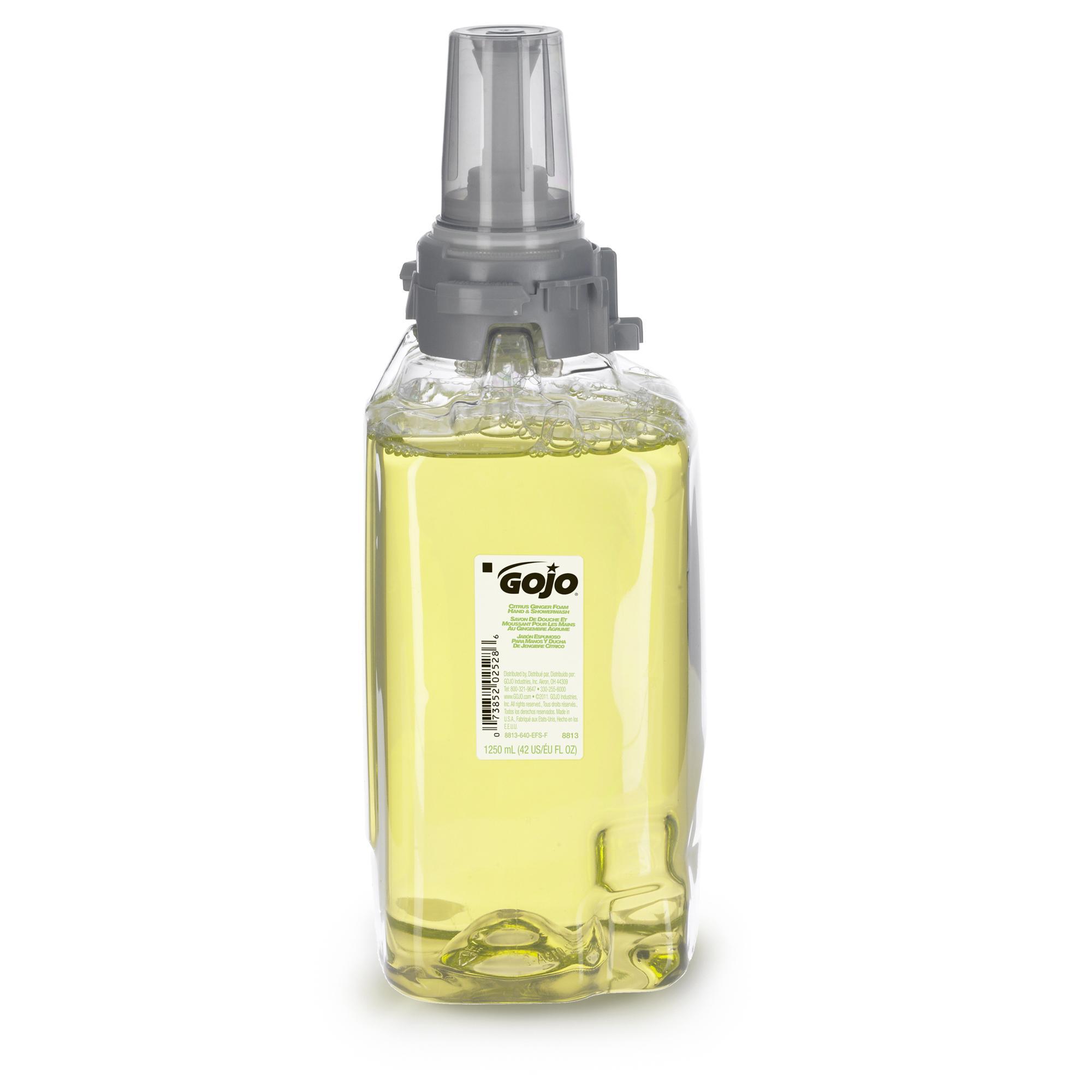 GOJO® 7530-02 SHOWER UP® Soap and Shampoo, 5000 mL, Bag-in-Box/Refill Package, Liquid Form, Citrus Odor/Scent, Orange/Red