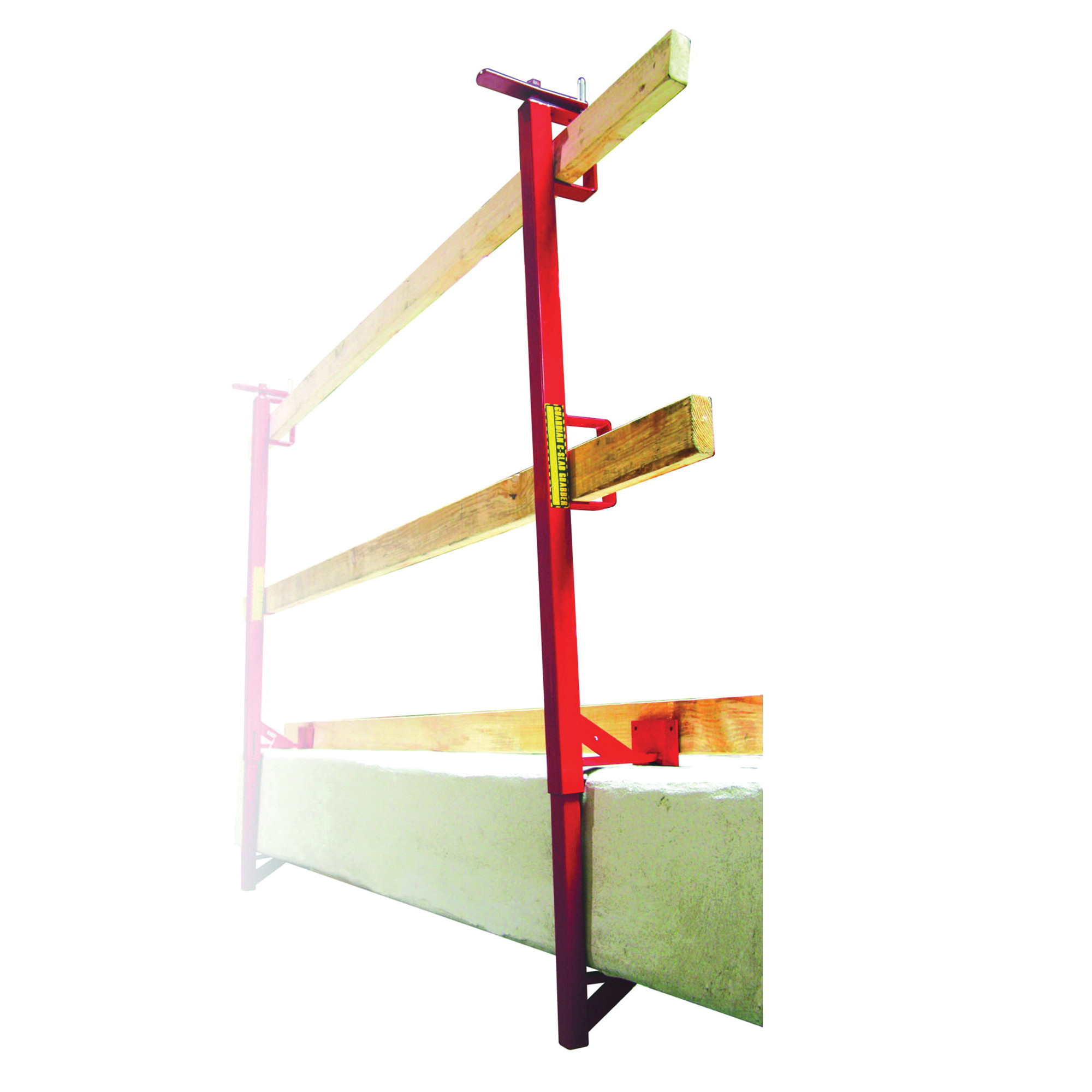 product GUARDIAN FALL PROTECTION 00250 Standing Seam Roof Clamp, Powder-Coated/Galvanized Steel, Yellow, For SRLs Reusable