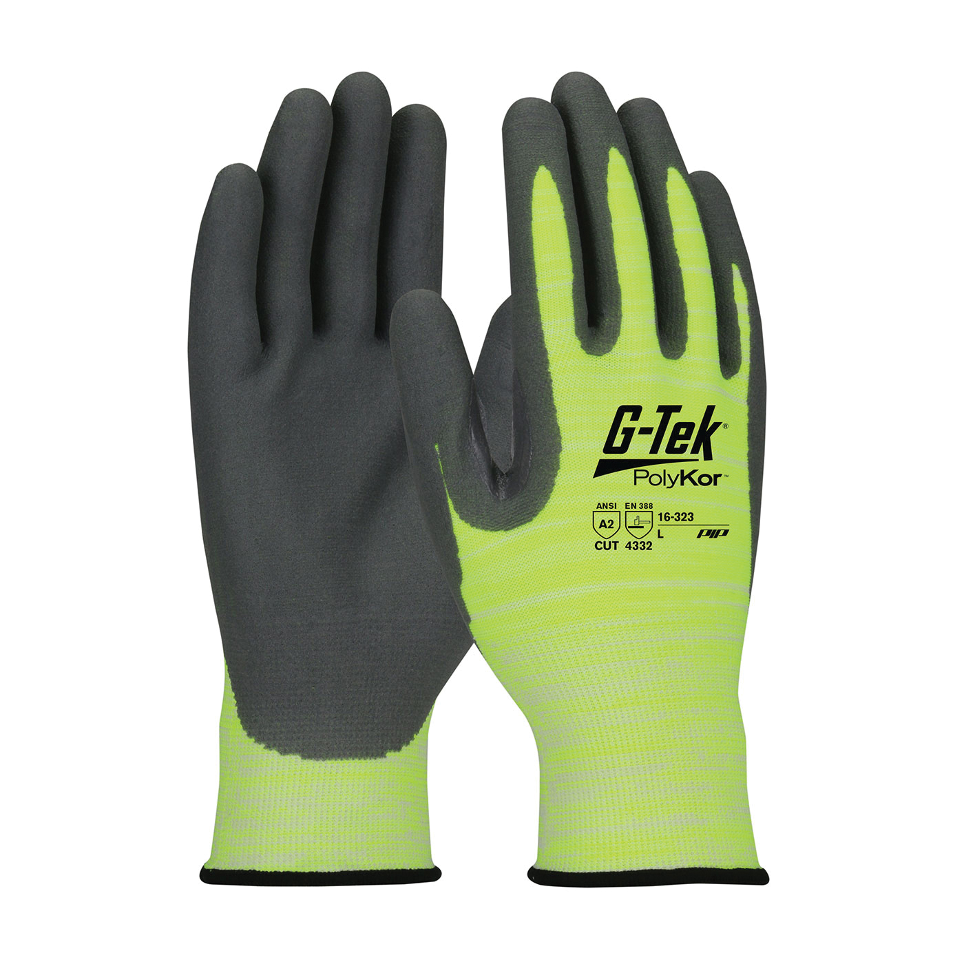 G-Tek&reg; 16-150/XS 16-150 Unisex Cut-Resistant Gloves, XS, PolyKor&trade;, Knit Wrist Cuff, Resists: Abrasion, Chemical, Cut, Puncture, Tear, UV and Water, ANSI Cut-Resistance Level: A2