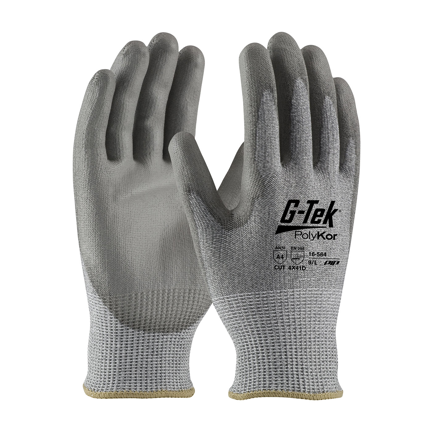 Kut Gard® 07-KA744/S Economy Weight Cut-Resistant Gloves, S, ACP™/Kevlar®, Knit Wrist Cuff, Resists: Abrasion, Cut and Heat, ANSI Cut-Resistance Level: A3, Paired Hand