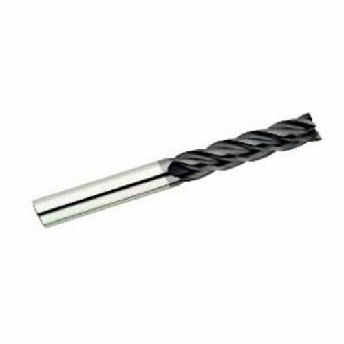 GARR 27670 VRX Center Cutting High Performance Single End Mill, 3/8 in Dia Cutter, 0.01 in Corner Radius, 7/8 in Length of Cut, 4 Flutes, 3/8 in Dia Shank, 2-1/2 in OAL, AlTiN/X.CEED Coated