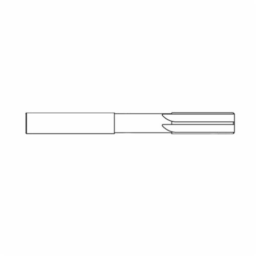 GARR 95834 4100 Standard Hand Reamer With Neck, 0.258 in Dia x 3-1/4 in OAL, 0.258 in Dia, Straight Flute