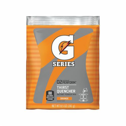 Gatorade® 13165 G Series Sports Drink Mix, 1.34 oz Pack, 20 oz Yield, Powder Form, Orange