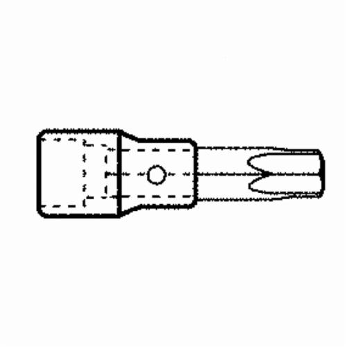 GEARWRENCH&reg; 80536 Standard Length Professional Driver Socket Bit, 3/8 in Torx&reg; Drive, T25, 0.984 in L Bit