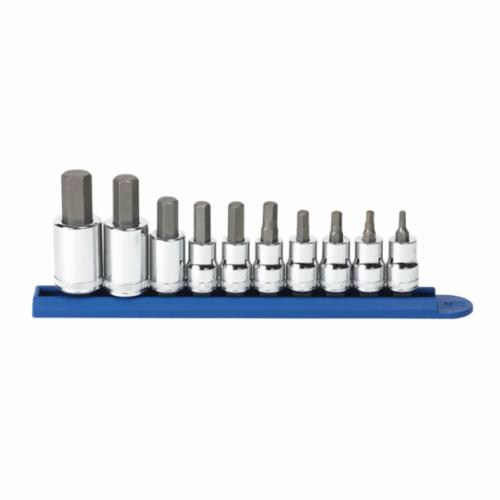 Bahco&reg; 59S/31-1 Socket Bit Set, 3 to 6 mm Hex, 1/4 in Drive, T10 to T30 Torx, 31 Pieces, Zinc Phosphate
