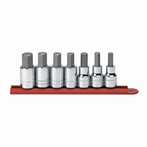 product Proto® J4900-7C Socket Bit Set, Imperial, 1/8 to 3/8 in Hex, 3/8 in Drive, 7 Pieces, Full Polished
