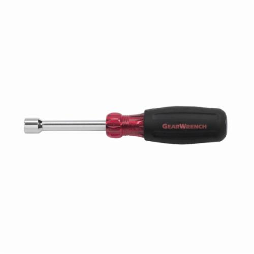 GEARWRENCH&reg; 82761 Nutdriver, 10 mm, Hollow Shank, Black/Red Cushion Grip Handle