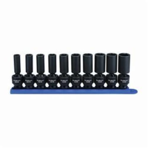 GEARWRENCH® 80703 Socket Set, ASME B107.1, 6 Points, 1/2 in Drive, 11 Pieces, Included Socket Size: 1/2 to 1-1/8 in