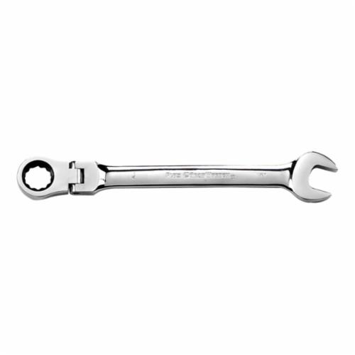 GEARWRENCH® 81759 Open End Combination Wrench, 11 mm Wrench, 6 Points, 15 deg Offset, 7.291 in OAL, Premium Alloy Steel, Polished Chrome