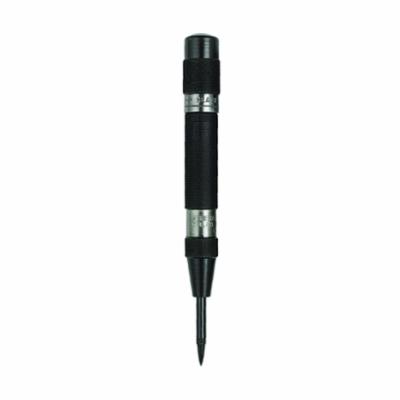 Starrett® 18A Automatic Center Punch With Adjustable Stroke, 9/16 in Tip, 5 in OAL, Steel Tip