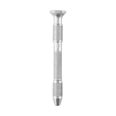 product Starrett® S240Z Regular Pin Vise Set With Protective Vinyl Case, 0.01 to 0.2 in Capacity, 4 Pieces, Knurled Grip Handle