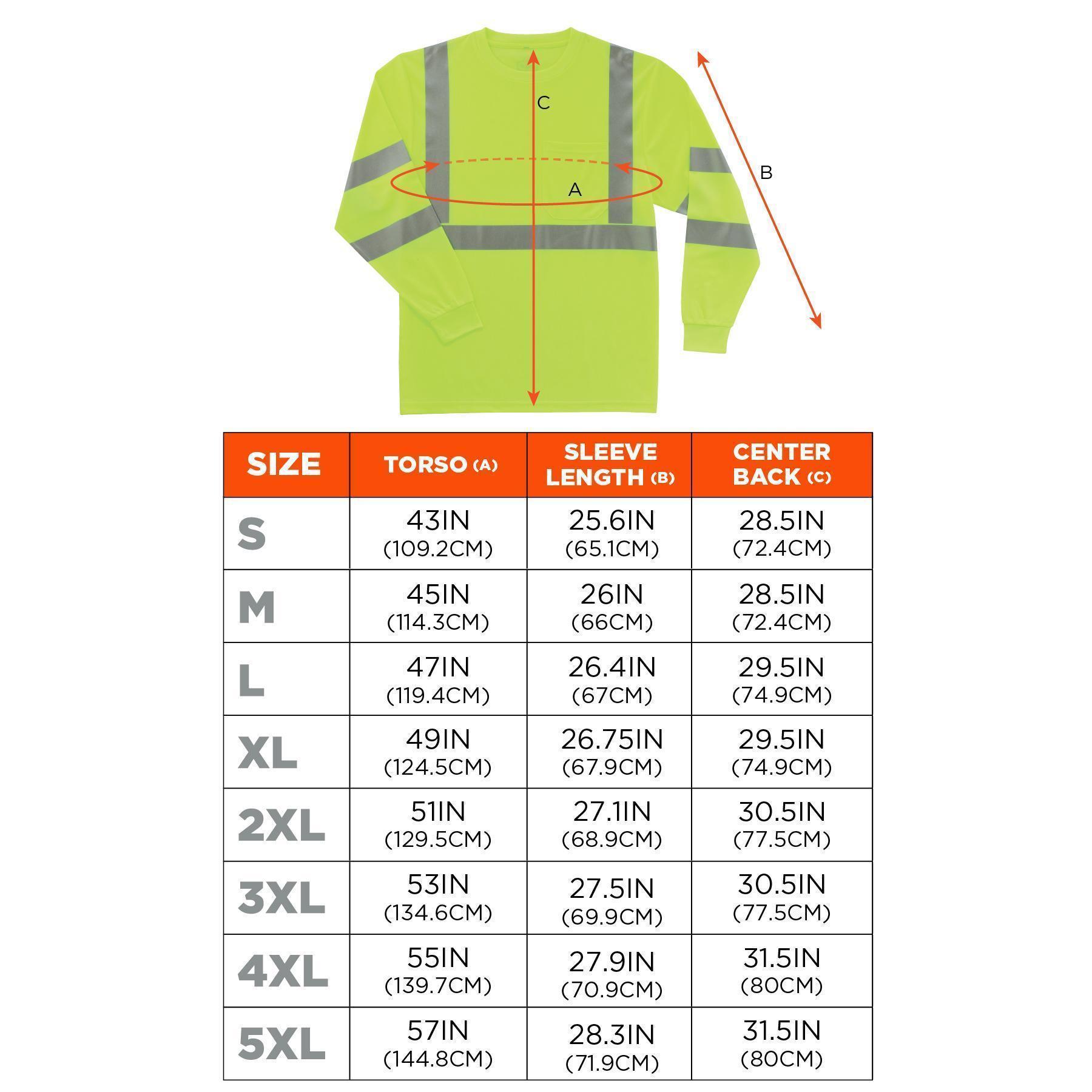 GloWear&reg; 21704 8391 Breathable Long Sleeve T-Shirt, Men's, L, Lime, Polyester Knit