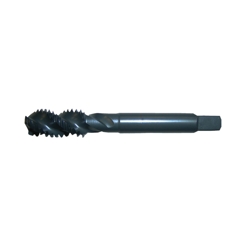 Greenfield Threading Vermont Tap and Die&reg; 282450 SFHD General Purpose Heavy Duty Spiral Flute Machine Tap, Right Hand Cutting, 5/16-18 Thread, H3 Thread Limit, Plug Chamfer, Right Hand Flute Direction, 3 Flutes, Steam Oxide, HSS