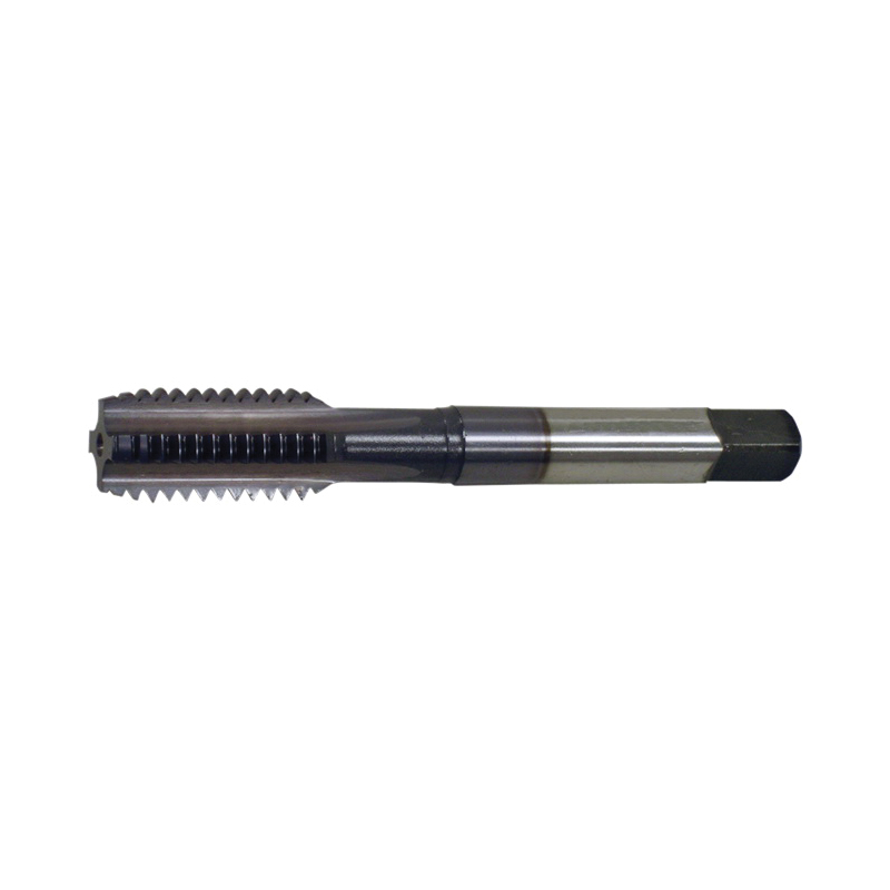 Greenfield Threading Vermont Tap and Die&reg; 300216 HTHM-TC High Performance Straight Flute Hand Tap, Right Hand Cutting, 1/4-20 Thread, H3 Thread Limit, Semi-Bottoming Chamfer, 4 Flutes, TiCN Coated, HSS-E