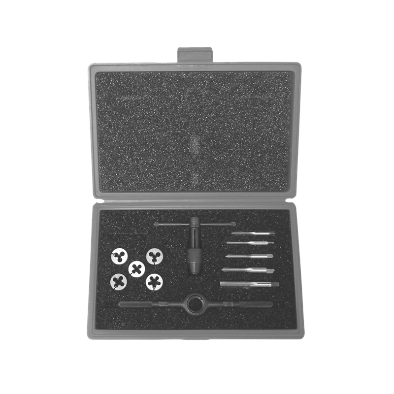 Greenfield Threading 420367 Tap and Die Set, 13 Pieces, M6x1 to M12x1.75 Tap Thread, M6x1 to M12x1.75 Die Thread, Round Die, Hand Tap