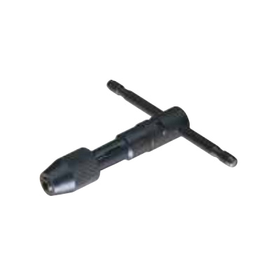 Greenfield Threading Vermont Tap and Die&reg; 420878 330 Combination Ratchet and Tap Wrench, 7/32 to 1/2 in Tap, Ratcheting, Steel, 5 in L, Steam Oxide, T-Handle Grip Handle