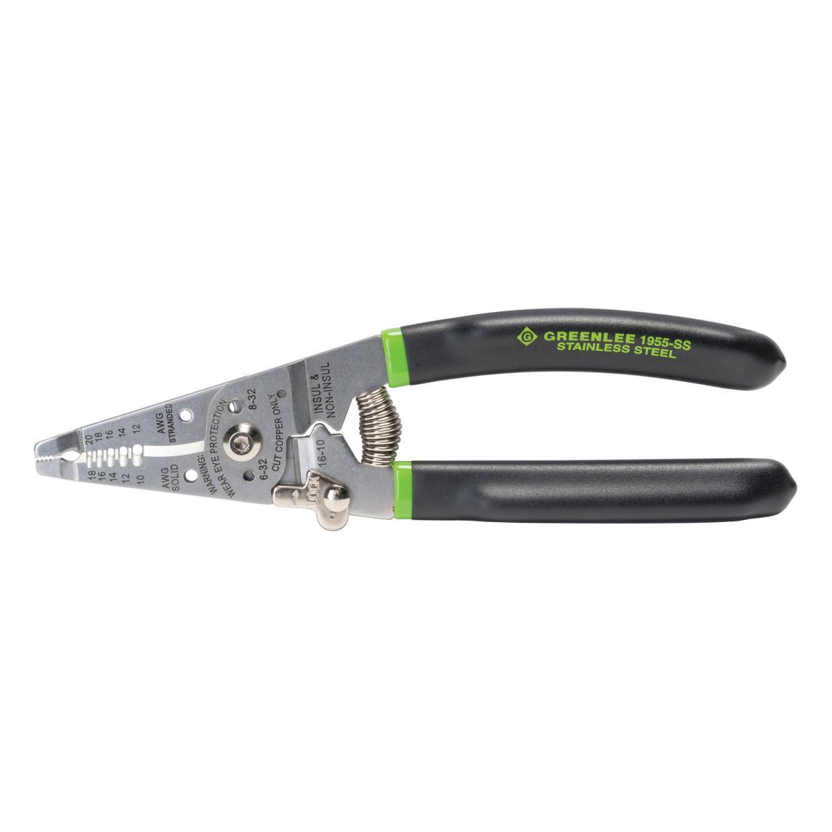 Greenlee® 1903 Lightweight Cable Stripper, 0.18 to 1.57 in, 7 in OAL, 8 AWG to 1250 kcmil Shearing