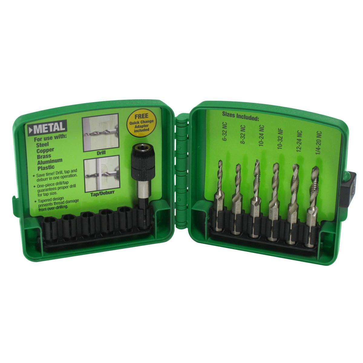 Irwin® Hanson® 26313 Combination Tap and Die Set, 24 Pieces, M3x0.5 to M12x1.75 Tap Thread, M3x0.5 to M12x1.75 Die Thread, BSP/UNC/UNF Thread, Hexagon Die