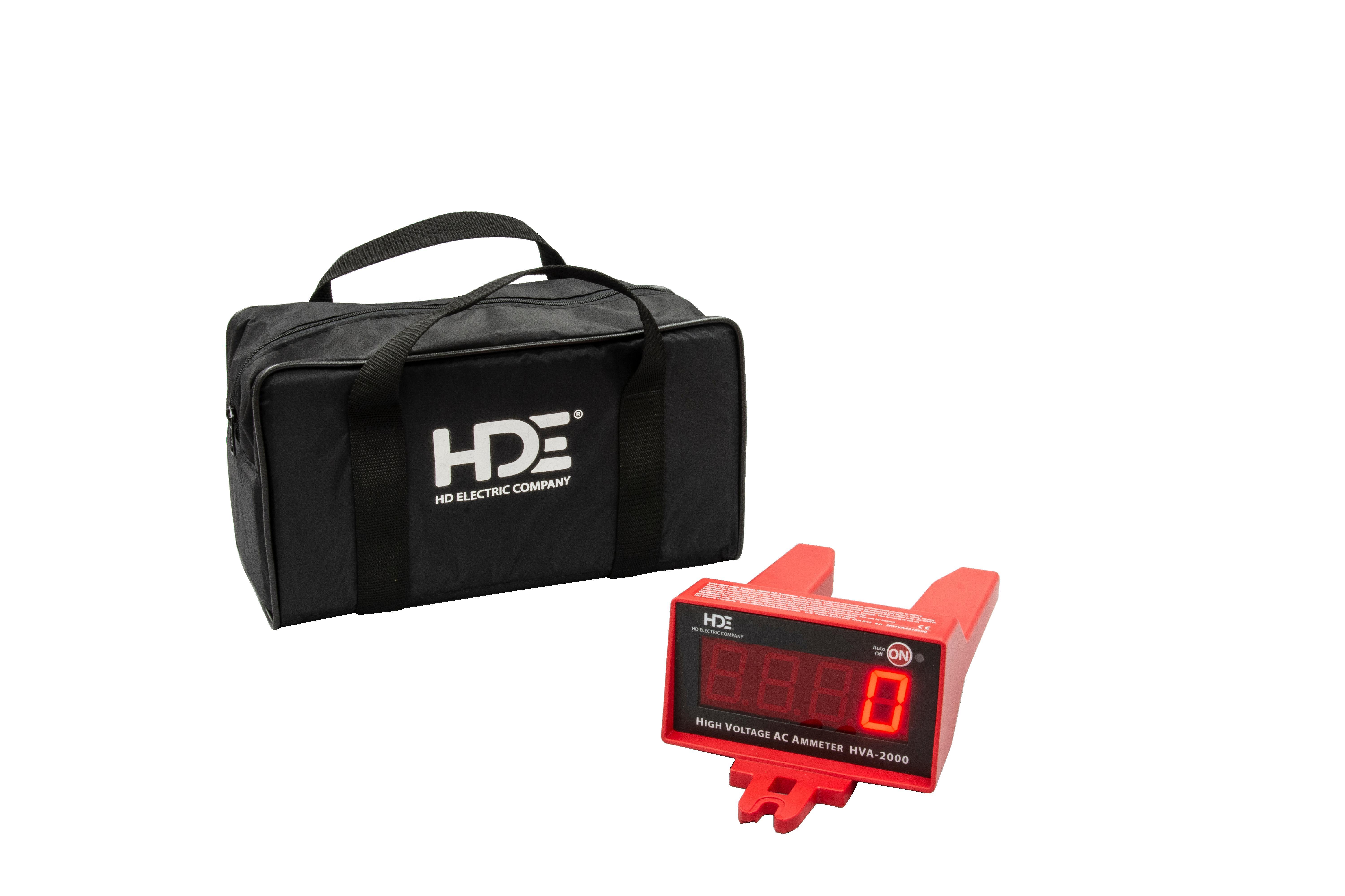 Greenlee&reg; HDE&reg; HVA-2000 High Voltage Digital Ammeter, 0 to 500 kV, 1 to 2000 A, 25 to 500 Hz, 2 % Accuracy