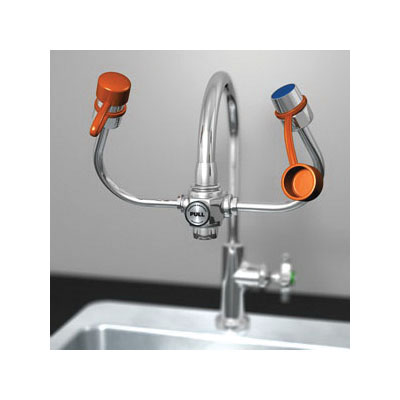 Guardian EyeSafe™ G1100 Eyewash, Faucet Mounting, Pull Knob Operation, Specifications Met: ANSI Z358.1-2014