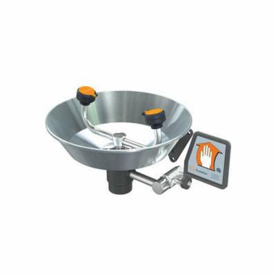 Guardian G1814BC Eyewash With Stainless Steel Bowl and Cover, Wall Mounting, Push Handle Operation, Specifications Met: ANSI Z358.1-2014