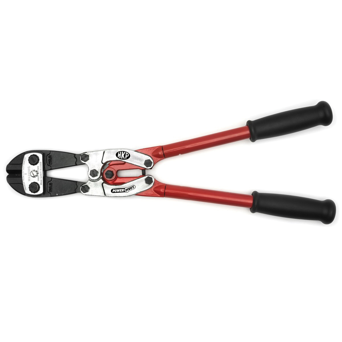 Crescent&reg; 0090MCP Bolt Cutter, 3/8 in Soft, 5/16 in Medium, 9/32 in Hard Materials Cutting, 18.55 in OAL, Center Cut, Steel Jaw