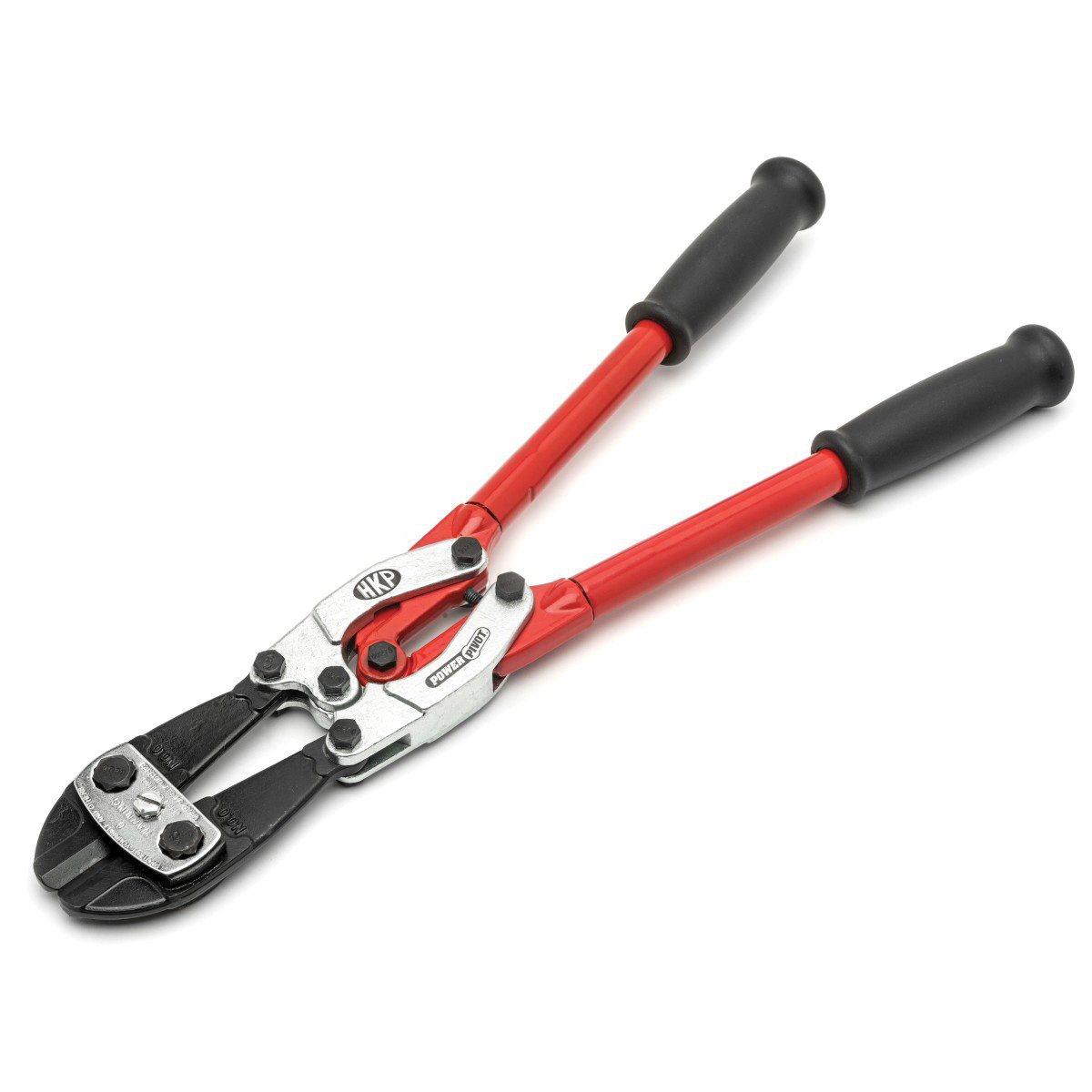 Crescent&reg; 0090MCP Bolt Cutter, 3/8 in Soft, 5/16 in Medium, 9/32 in Hard Materials Cutting, 18.55 in OAL, Center Cut, Steel Jaw