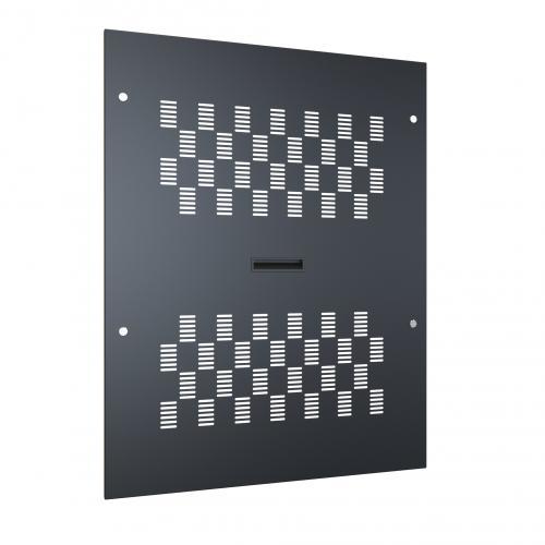 Hammond® RCHV1901431BK1 RCH Heavy Duty Vented Side Knockdown Desktop Cabinet, 14 in L x 21 in W x 31 in D, Steel