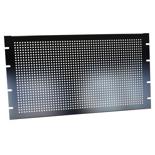 Hammond® RASU190315BK1 RAS Solid Unvented Universal Rack Shelf, 3 in H x 19 in W x 15 in D, 2U Rack, Steel