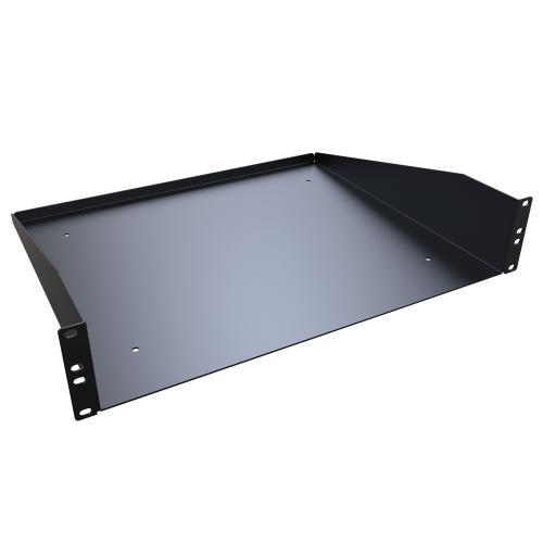 Hammond® PBPS19014BK2 PBPS 8U Flat Spacer Blank Rack Panel, 14 in H x 19 in W, Steel, Black