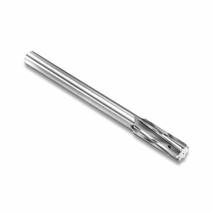 Hannibal 41821 418F Chucking Reamer With Flute Coolant Fed, 21/32 in Dia x 9 in OAL, 0.5615 in Dia Straight Shank, Spiral Flute