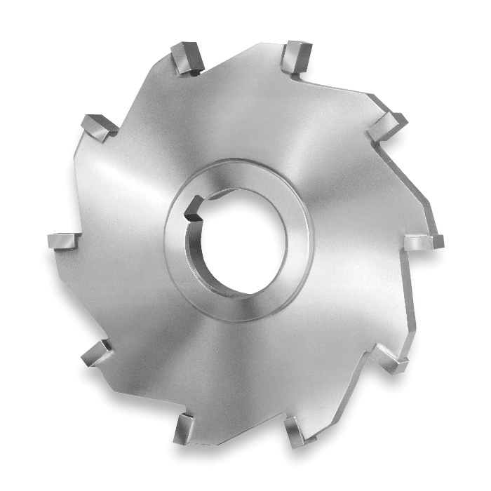 Hannibal 54294 542F Side Milling Cutter, 4 in Dia Cutter, 9/16 in W Cutting, 8 Teeth, 1 in Arbor/Shank, Straight Tooth