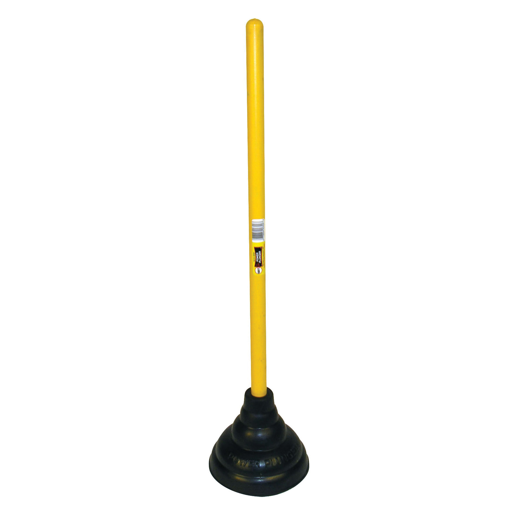 Harvey® 090300 Power Plunger With Yellow Handle, Black