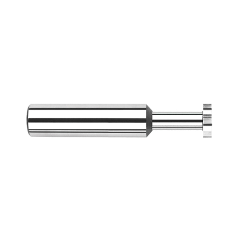 product Harvey Tool 16716-C3 Dovetail Cutter, Imperial, 1/4 in Cutter Dia X 1/4 in Shank Dia X 1/8 in Cutting WD X 2 in OAL, 60 deg Included Angle, Solid Carbide, AlTiN Finish