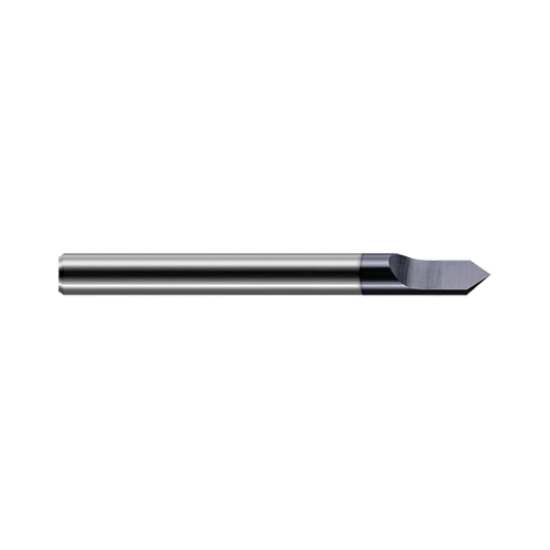 product Harvey Tool 30302-C3 Engraving Cutter, Tipped Off, 1/8 in Shank Dia X 1-1/2 in OAL, 90 deg Angle, Single End, Solid Carbide, AlTiN Finish