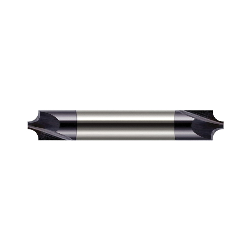 product Harvey Tool 21030-C3 Corner Rounding End Mill, Double Ended, End Cutting Imperial, 0.249 in Cutter Dia X 3/8 in Shank Dia X 0.035 in Max Depth of Cut X 2-1/2 in OAL, 4 Flutes, Flared Flute, Solid Carbide, AlTiN Finish