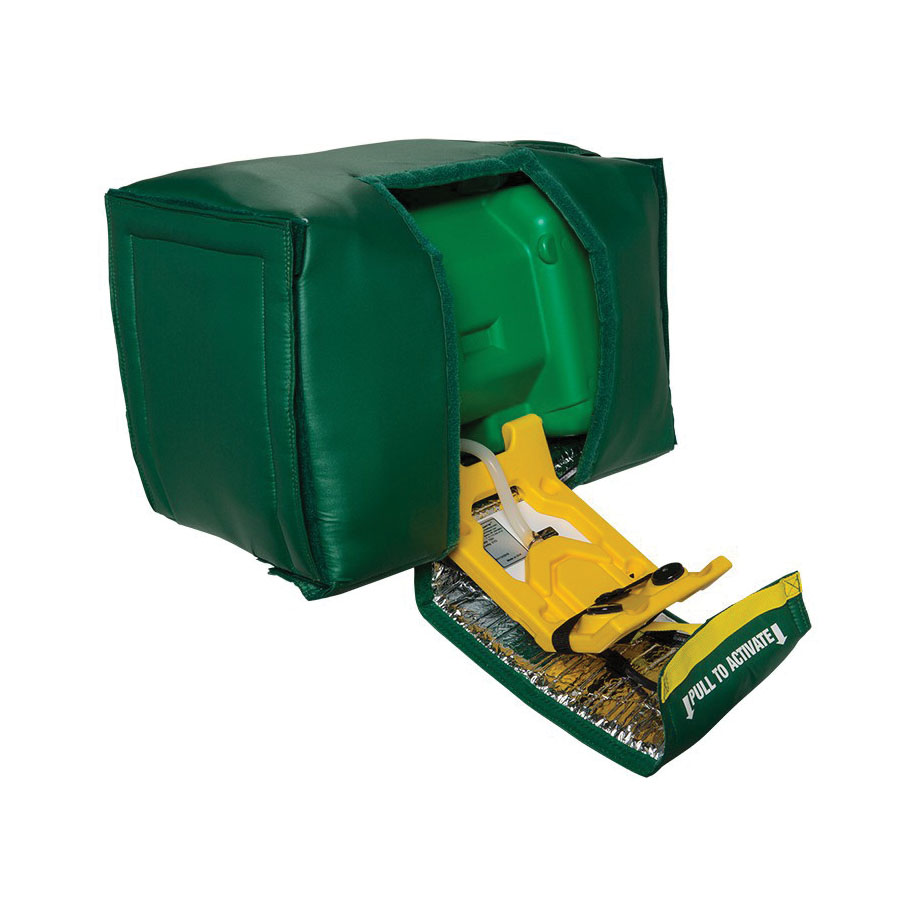 Haws&reg; 7501T Tempered Portable Gravity Fed Eyewash, 9 gal Capacity, Wall Mount, Pull-Down Operation, ANSI/ISEA Z358.1, CSA Certified, FDA Approved