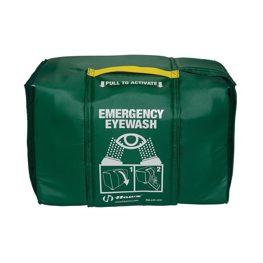 Haws&reg; 7501T Tempered Portable Gravity Fed Eyewash, 9 gal Capacity, Wall Mount, Pull-Down Operation, ANSI/ISEA Z358.1, CSA Certified, FDA Approved