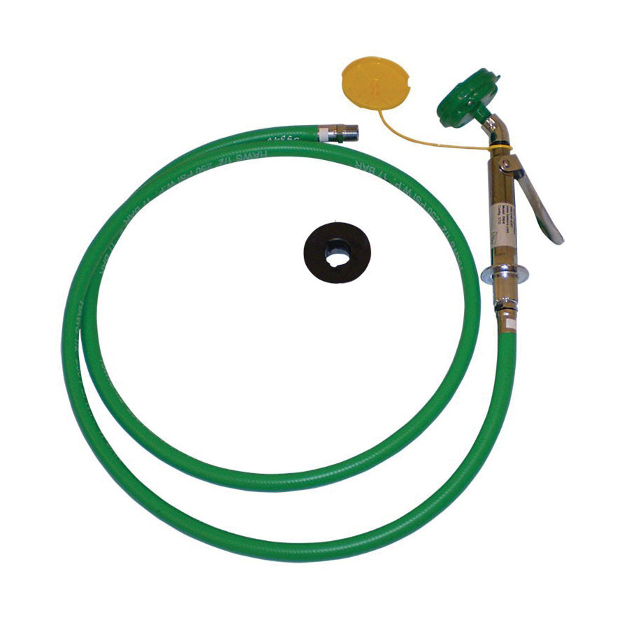 Haws&reg; AXION&reg; 8904 MSR Eye/Face Wash, 8 ft L Hose, Stay Open Valve, 6.25 gpm Flow Rate, Rubber Hose, ANSI Z358.1, CSAus Certified
