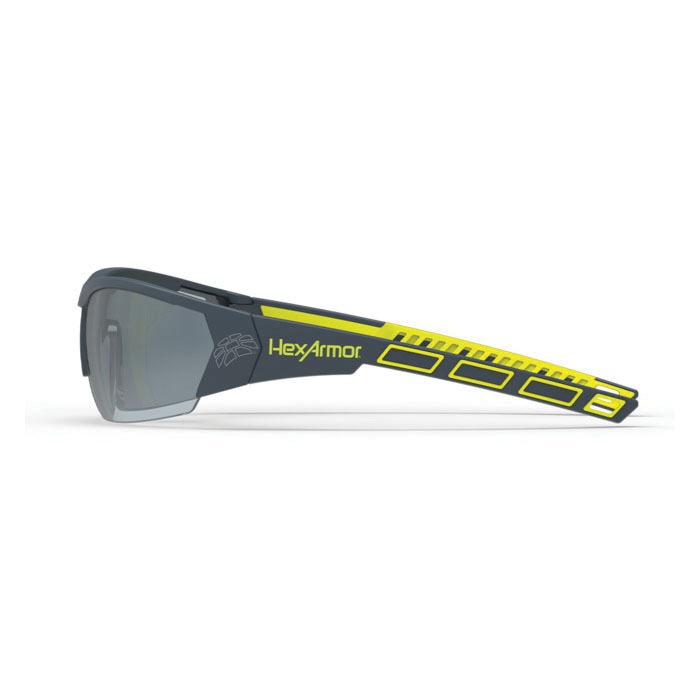 HexArmor&reg; 11-14005-08 MX250 Safety Eyewear, TruShield&reg;, Variomatic Lens, Half-Frame Frame, Gray, TPE Frame, Polycarbonate Lens, ANSI Z87.1.2020, CE EN 166, CSA Z94.3, High Impact Rated Z87+