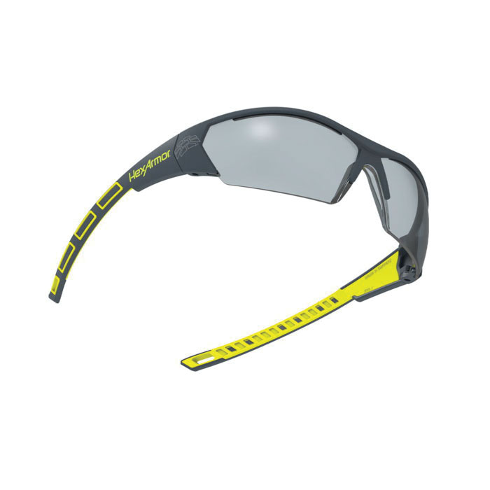 HexArmor&reg; 11-14005-08 MX250 Safety Eyewear, TruShield&reg;, Variomatic Lens, Half-Frame Frame, Gray, TPE Frame, Polycarbonate Lens, ANSI Z87.1.2020, CE EN 166, CSA Z94.3, High Impact Rated Z87+