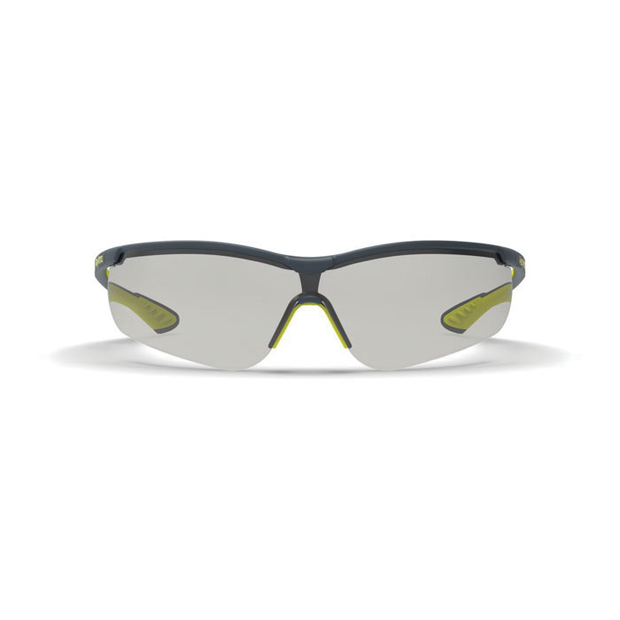 HexArmor&reg; 11-15008-08 VS250 Safety Eyewear, TruShield&reg;, Variomatic Dark Lens, Half-Frame Frame, Gray, TPE Frame, Polycarbonate Lens, ANSI Z87.1.2020, CE EN 166, CSA Z94.3, High Impact Rated Z87+