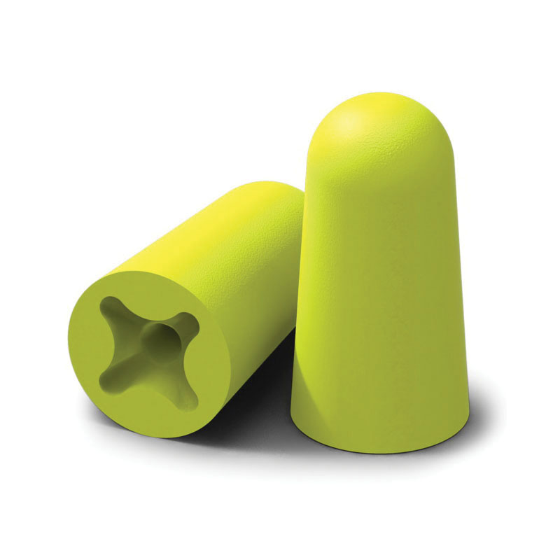 HexArmor&reg; accuFit&reg; 18-11003 Earplugs, 32 dB Noise Reduction, Tapered Shape, ANSI S3.19-1974/Z94.2-2014, CSA Class A(L), EN 352-2:2002, Disposable, Uncorded Design