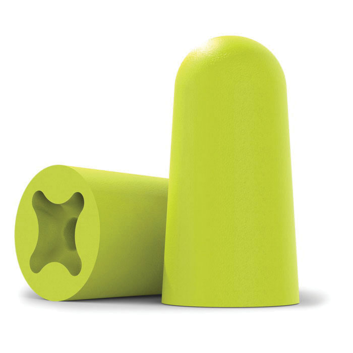 HexArmor&reg; accuFit&reg; 18-11003 Earplugs, 32 dB Noise Reduction, Tapered Shape, ANSI S3.19-1974/Z94.2-2014, CSA Class A(L), EN 352-2:2002, Disposable, Uncorded Design