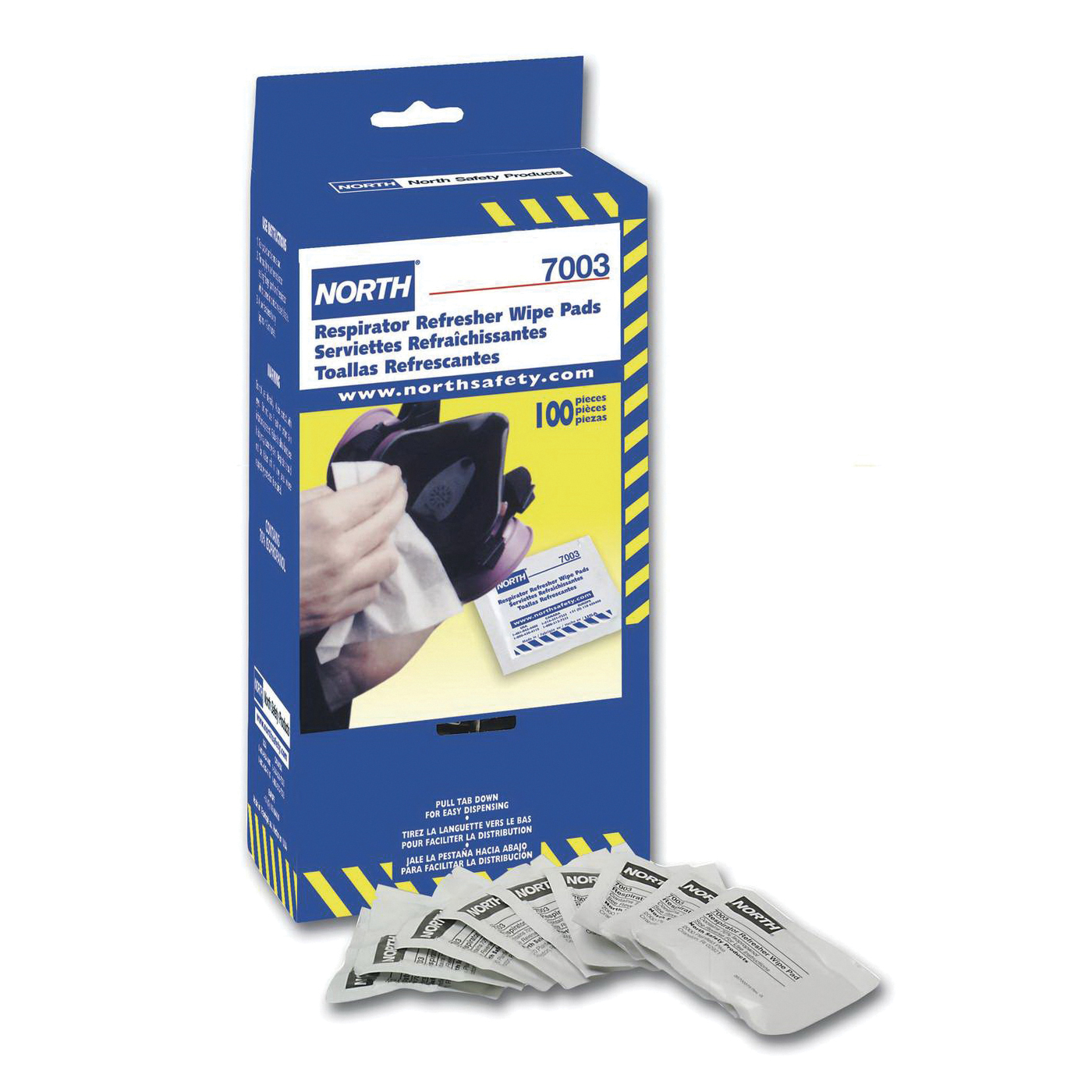 product Allegro® 3001 Cleaning Pad, Alcohol-Free Solution, 100 Pieces, Box Package