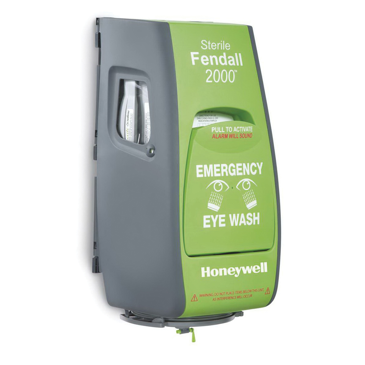 Honeywell 32-000461-0000 Eyesaline® Durable Single Eyewash Station, Wall Mounting, Specifications Met: ANSI Z358.1