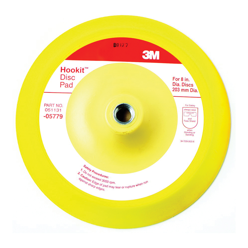 product 3M™ Hookit™ Microfinishing Film Disc 366L, 30 Mic 3MIL, Type D, 1-3/8 in x NH, Scallop, Die 137P, 100/Pac, 2000 ea/Case